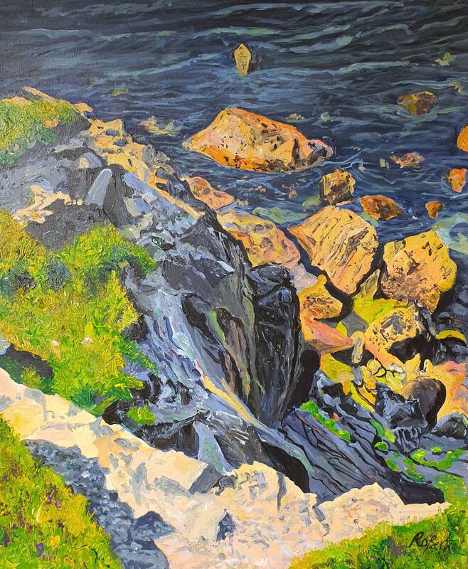 One of Dorothee Roberts coastal scenes.