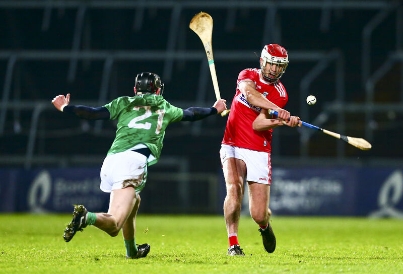 Cork's Daire O'Leary and Limerick's Mark McCarthy in U20 action last weekend. Picture: INPHO/Ken Sutton