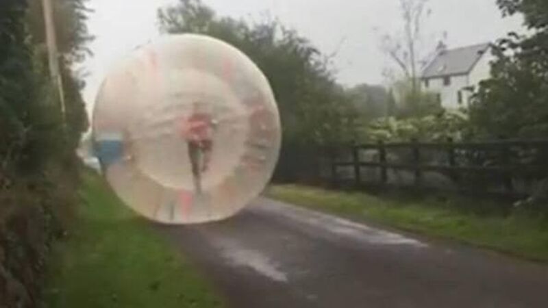 Corkman enters Guinness Book of Records for 'zorbing'