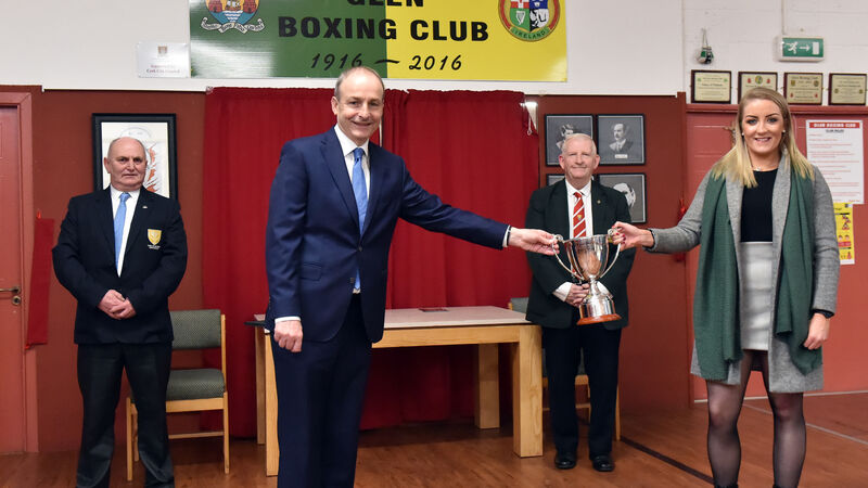 Glen Boxing Club honoured with a visit from an old boxing friend - an Taoiseach Micheal Martin Glen Boxing Club honoured with a visit from an old boxing friend - an Taoiseach Micheal Martin