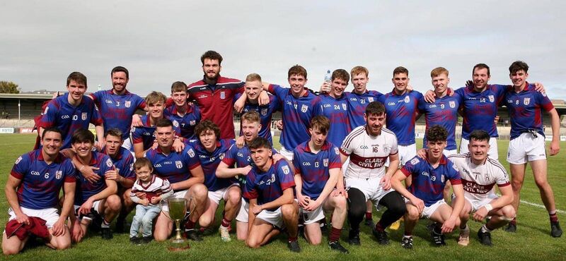 Kevin Harrington and his St Joseph's Doora Barefield teammates Kevin Harrington and his St Joseph's Doora Barefield teammates