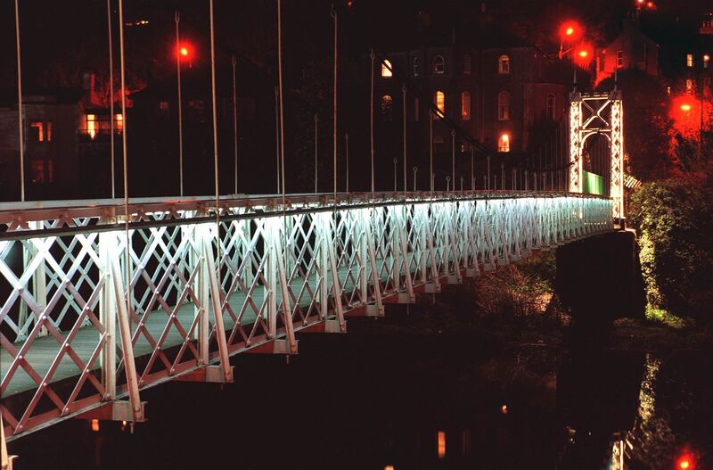The Shakey Bridge, pictured in 2000. Picture: Brian Lougheed. The Shakey Bridge, pictured in 2000. Picture: Brian Lougheed.