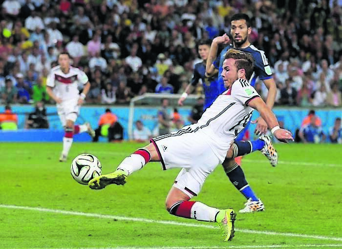 Germany’s Mario Goetze scores the winning goal in extra time of the World Cup final against Argentina at which stadium in July of 2014? 	Picture: AP