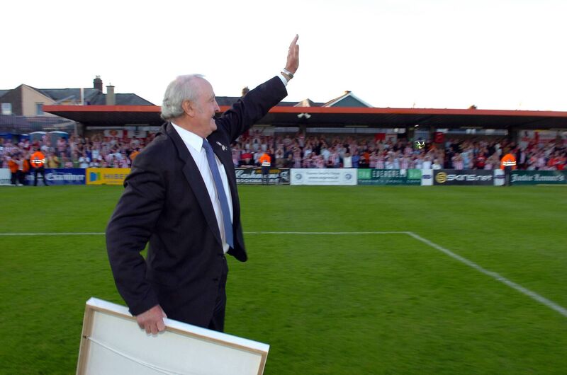 Sunderland legend Charlie Hurley at Turner's Cross. Picture: Brian Lougheed
