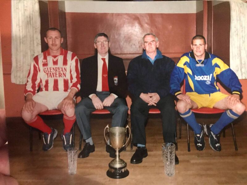 Declan Meehan third from the left when he was entered to the Castleview Hall Of Fame in 1997. 