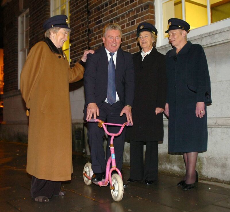 The photo was recreated 48 years later, in 2009, with Tony still on his faithful scooter, as he was reunited with former ban gardaí Sgt Helen Sparrow, nee Hayden, Margaret Power, nee Lohan, and Mary O’Mahony, nee Molloy. The photo was recreated 48 years later, in 2009, with Tony still on his faithful scooter, as he was reunited with former ban gardaí Sgt Helen Sparrow, nee Hayden, Margaret Power, nee Lohan, and Mary O’Mahony, nee Molloy.