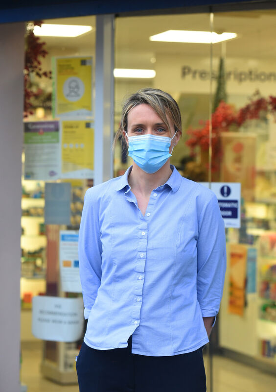 Pharmacist Louise Lane at Marian Pharmacy, Friars Walk, Cork. Pharmacist Louise Lane at Marian Pharmacy, Friars Walk, Cork.