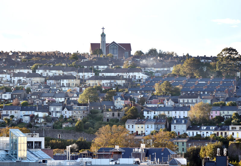 Church of the Ascension, Gurranabraher, , high above the steeped Northside of Cork city as seen from the Elizabeth Fort on Barrack Street, Cork. Church of the Ascension, Gurranabraher, , high above the steeped Northside of Cork city as seen from the Elizabeth Fort on Barrack Street, Cork.