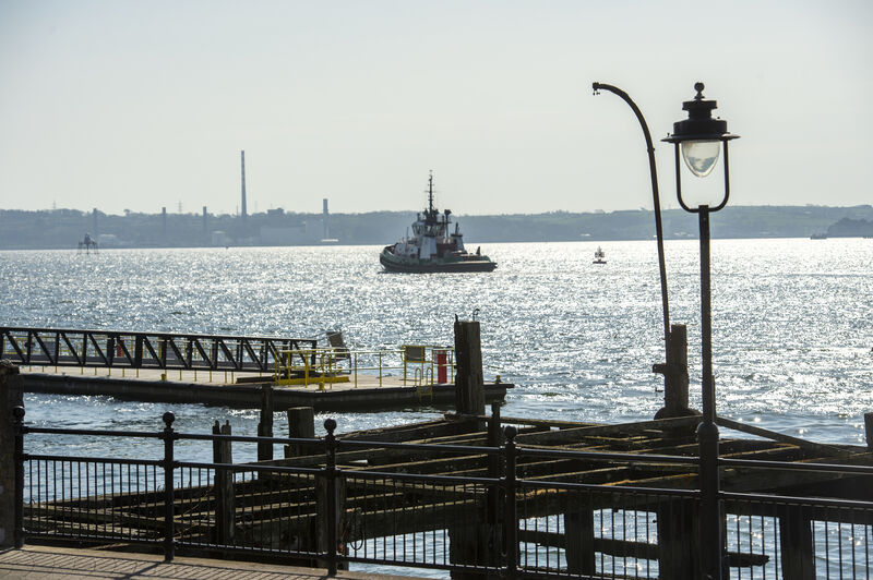 A tug boat passing the old Titanic pier in Cobh, County Cork. Picture Dan Linehan  A tug boat passing the old Titanic pier in Cobh, County Cork. Picture Dan Linehan