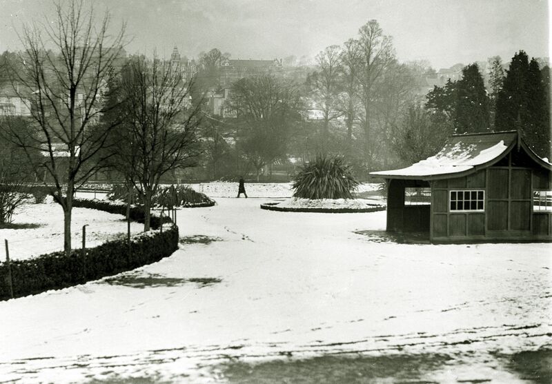 Snowfall at Fitzgerald's Park, 1937.