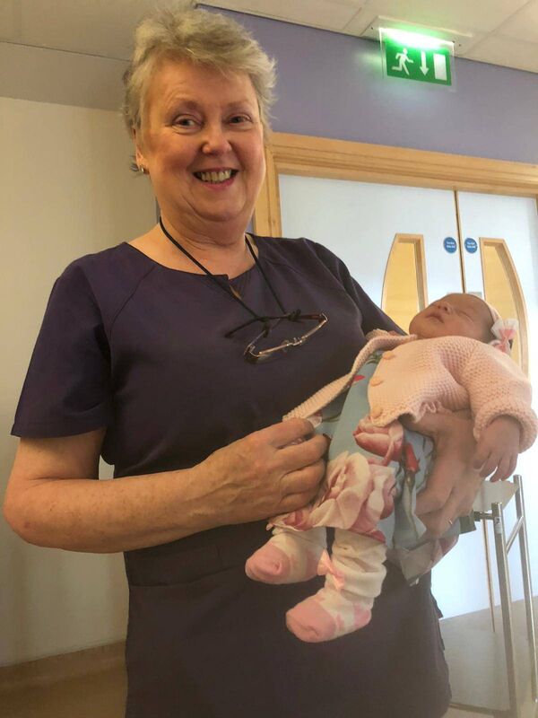 Margaret O’Driscoll with baby Eve.