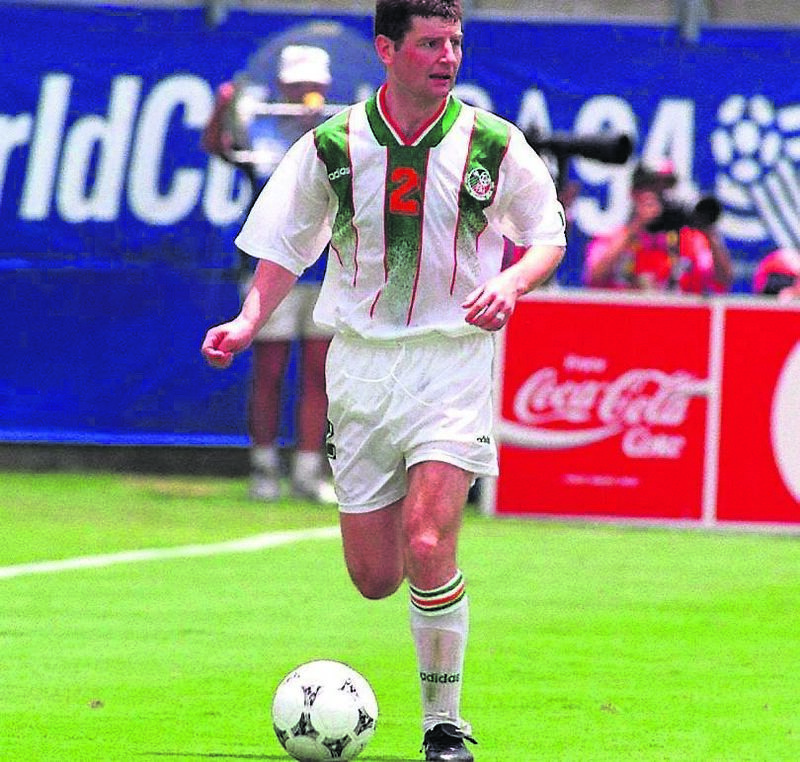 Denis Irwin at the World Cup in 1994 for the Republic of Ireland. Picture: David Maher/SPORTSFILE
Denis Irwin at the World Cup in 1994 for the Republic of Ireland. Picture: David Maher/SPORTSFILE