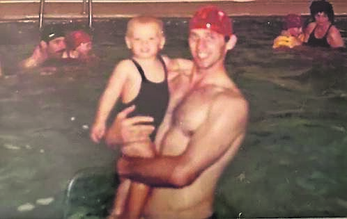 Tom Creedon Jnr with his father Tom, who died when he was a small child.