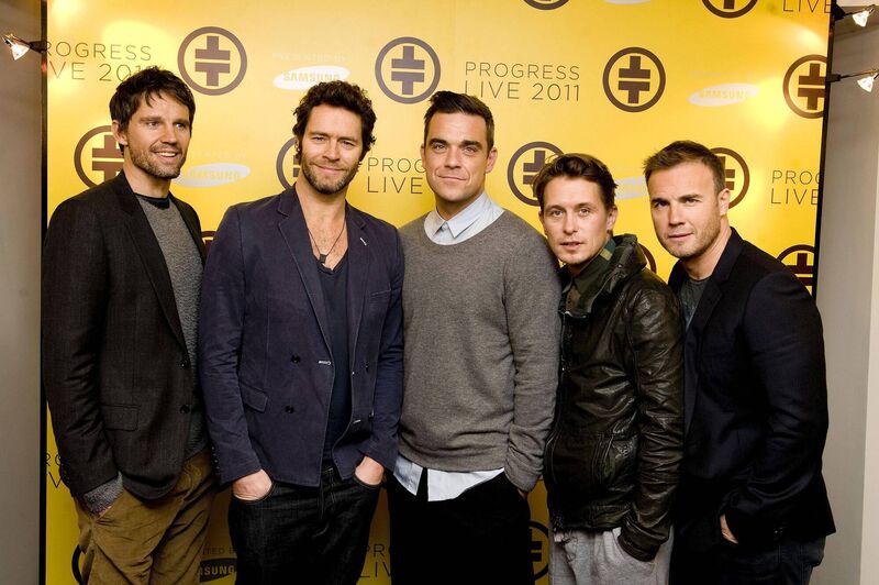 TAKE THAT: Jason Orange, Howard Donald, Robbie Williams, Mark Owen and Gary Barlow back together in 2010. Picture: Ian West/PA Wire TAKE THAT: Jason Orange, Howard Donald, Robbie Williams, Mark Owen and Gary Barlow back together in 2010. Picture: Ian West/PA Wire