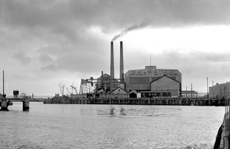 View of Irish Steel, Haulbowline, 1958.