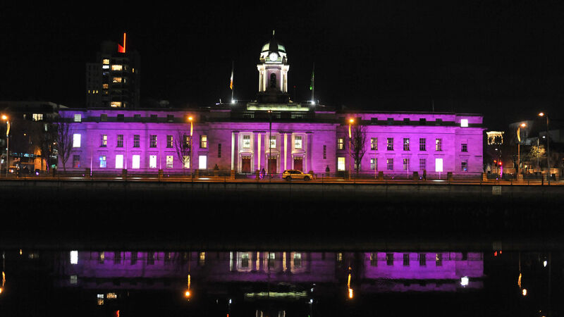 Pictures: Cork lights up with Adam King's virtual hugs 