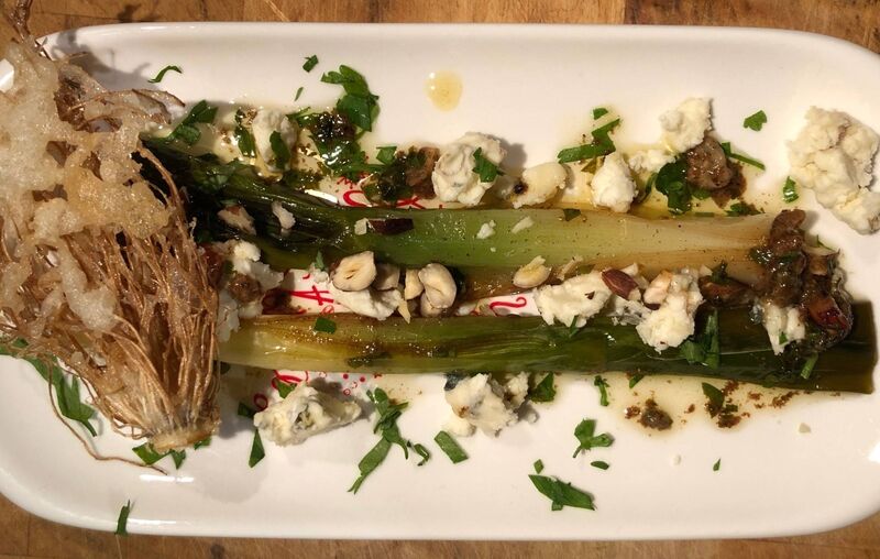 Butter Braised Baby Leeks by Kate Ryan 