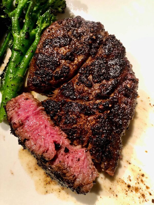 Spiced Coffee Rub Reversed Sear Steak. Picture: Kate Ryan