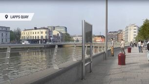 <p>An image of what the Lower Lee Flood Relief Scheme would look like at Lapps Quay.</p>
