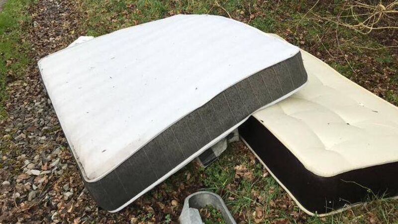Dumped mattress shows people don't care about our beautiful Cork countryside Dumped mattress shows people don't care about our beautiful Cork countryside