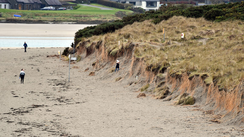 Concern as sand dunes disappear due to erosion hitting Cork beaches Concern as sand dunes disappear due to erosion hitting Cork beaches