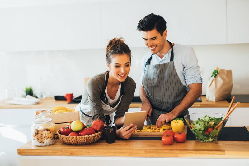 The couple who cook together.... Picture: Stock The couple who cook together.... Picture: Stock