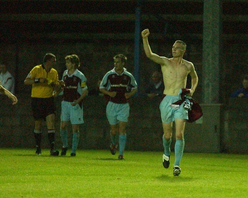 Darren Murphy was sent off for a second yellow card after scoring the winner against Sligo. Picture: Brian Lougheed