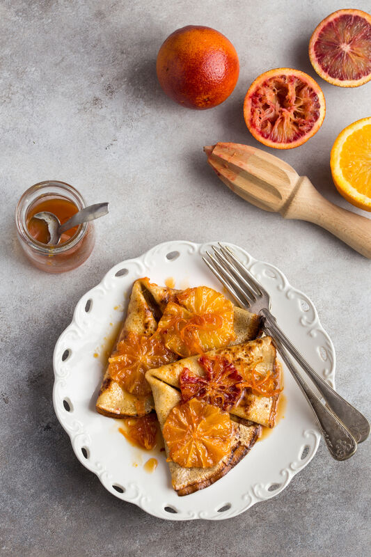 Crepes Suzette. Crepes Suzette.