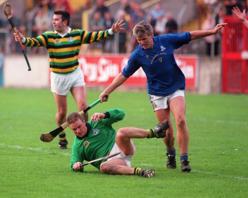 Glen Rovers keeper Ian Lynam saves From St Finbarr's Mick Quaid. Picture: Des Barry