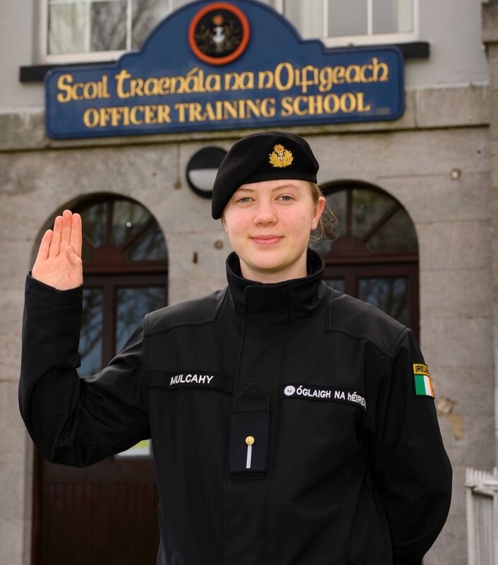 Laoise Mulcahy currently i Cadet training. Laoise Mulcahy currently i Cadet training.