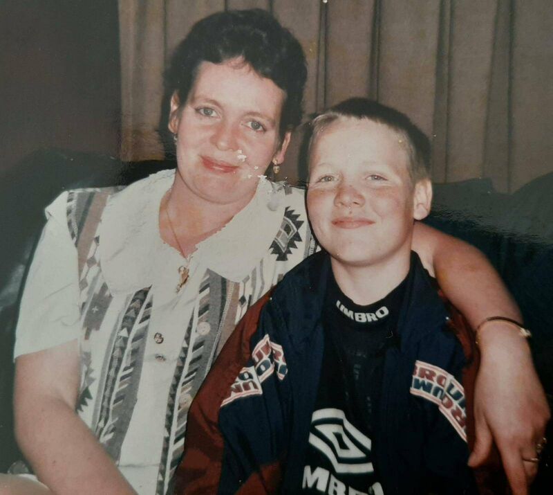 Bryan Clarke and mum Carol. Bryan Clarke and mum Carol.