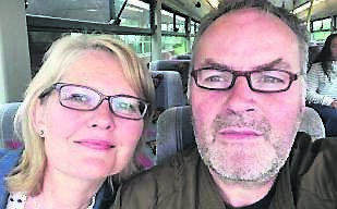 Steve McDonald with his wife Mary.