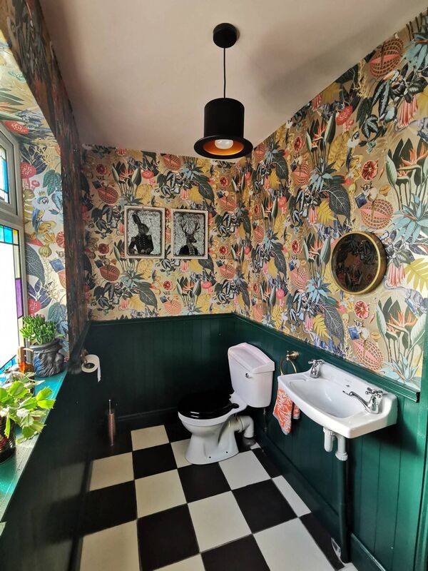 QUIRKY DESIGNS: The bathroom in Ger’s house.