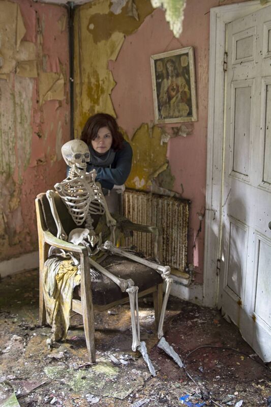 ARTISTIC: Ger with ‘Boo Radley’ who she often drives around with.