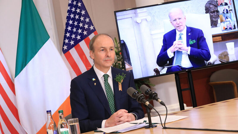 Taoiseach praises president Biden's steps to bring US 'back to centre stage' Taoiseach praises president Biden's steps to bring US 'back to centre stage'