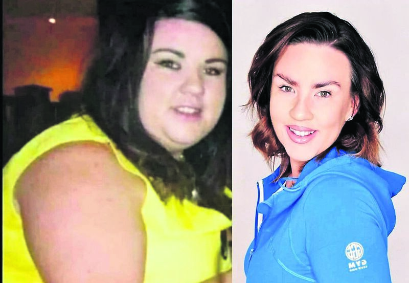 CHANGE: Sarah Burke, a Slimming World consultant, has lost more than six stone, going from a size 24 to a size 12