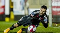 Mark McNulty makes a save 16/2/2018