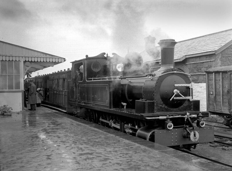 A steam train running on the West Cork railway in 1956 A steam train running on the West Cork railway in 1956