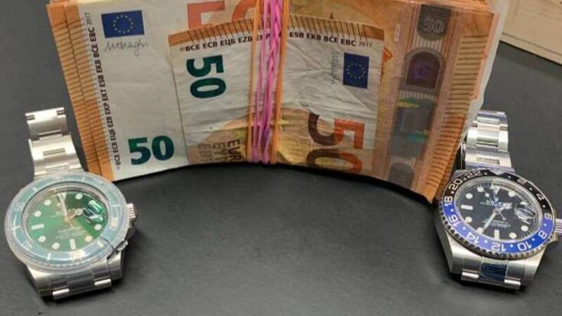 Cash, Rolex watches and car seized by gardaí in Cork Cash, Rolex watches and car seized by gardaí in Cork