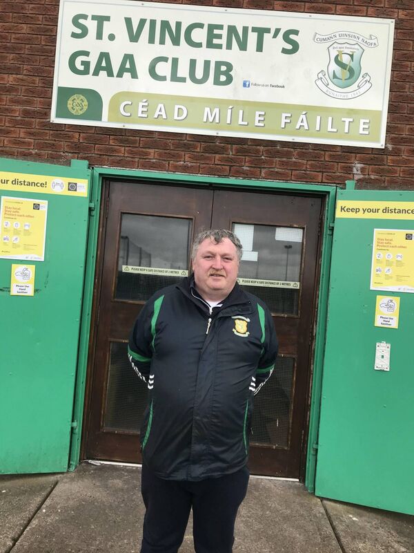 Vincent Stokes outside the magnificent St Vincent’s Hurling and Football Complex at Kilmore Road Knocknaheeney recently. Vincent Stokes outside the magnificent St Vincent’s Hurling and Football Complex at Kilmore Road Knocknaheeney recently.