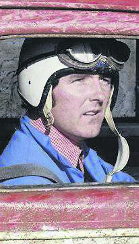 TV personality Mike Murphy trying hot rodding in the Seventies
