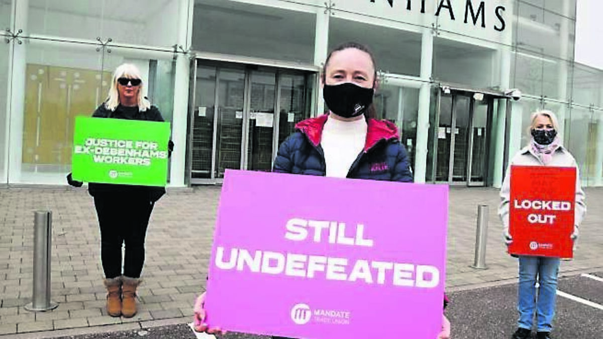 ‘We are still here 12 months later, still fighting': Debenhams workers in negotiation over €3m fund as they mark year of action