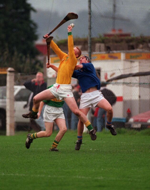 Newtown keeper Paul Morrissey saving from the Barrs' Neil Horgan during the Cork County Premier Hurling final. Picture: Richard Mills