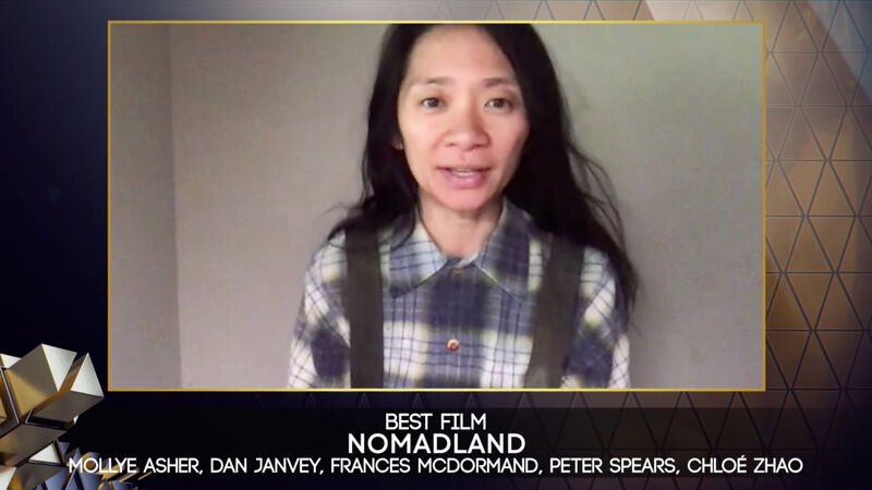 Director makes history as Nomadland scores top prizes at Bafta film awards  