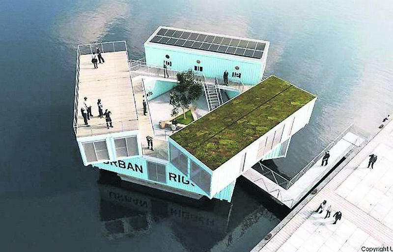 WHATEVER FLOATS YOUR... HOUSE! An Urban Rigger housing unit.
