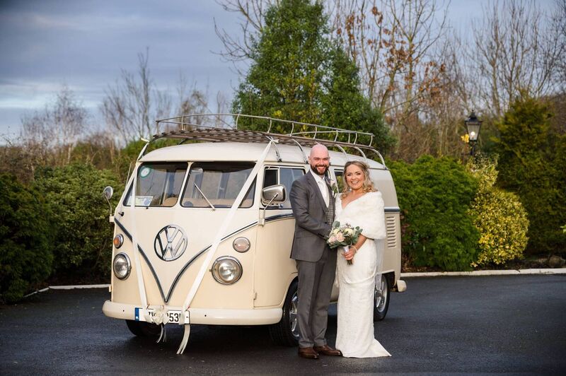 Sonya always wanted a VW camper van on her wedding day.