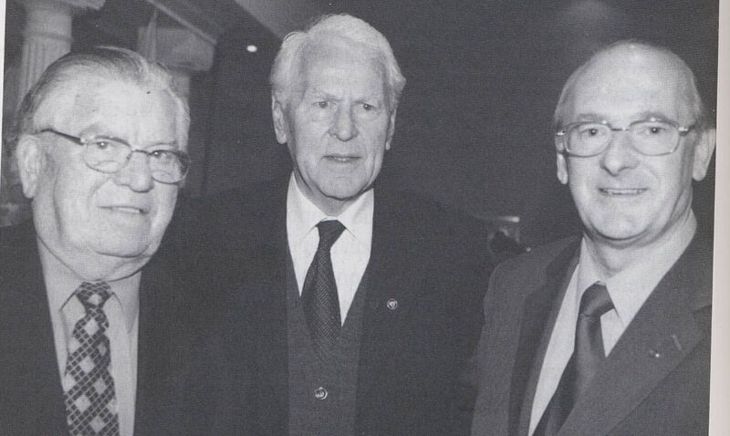 Tommy Barrett, Tipperary secretary 1963-1999 and instrumental in setting up the Féile, with Seamus Ó Riain (GAA President 1967-1970) and Eamon De Stafford (former North Tipperary tourism officer). 