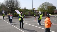 Watch: Strike action outside ESB headquarters in Cork