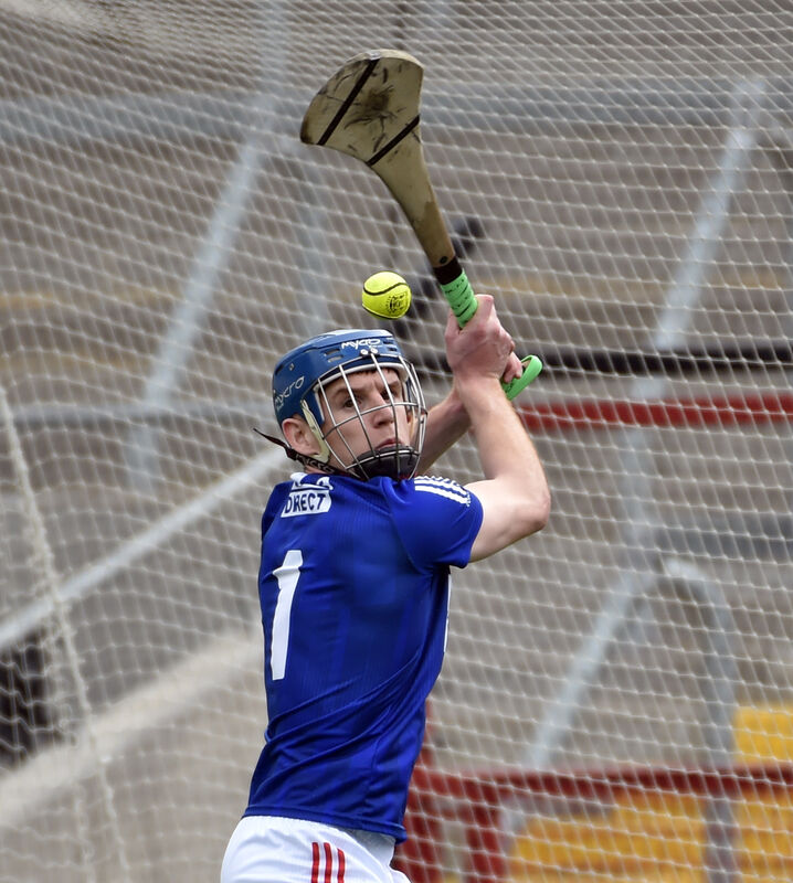 Cork goalkeeper Patrick Collins pucks out the ball. Picture: Eddie O'Hare Cork goalkeeper Patrick Collins pucks out the ball. Picture: Eddie O'Hare