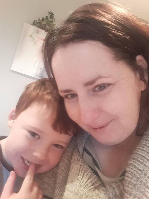 Julie Sweeney and her son Conor. Julie Sweeney and her son Conor.